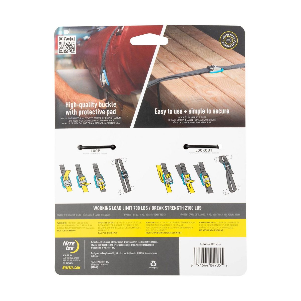 NITE IZE - Correa de Amarre 1.83 Metros