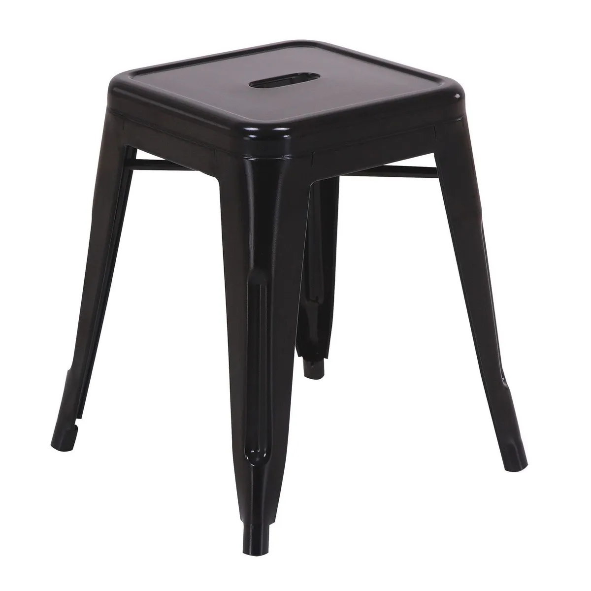 JUST HOME COLLECTION - Banco Apilable Tolix Negro