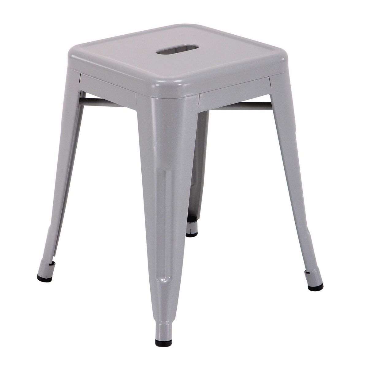 JUST HOME COLLECTION - Banco Bar Tolix Plateado