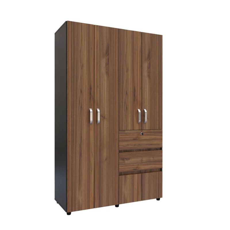 JUST HOME COLLECTION - Ropero Wenge 4 Puertas 2 Cajones M01640Cl-Gswe
