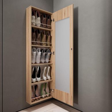 Zapatera con Espejo Melamina Duna