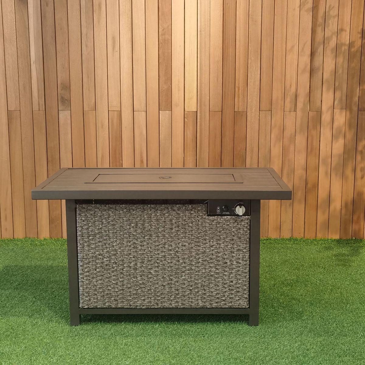 JUST HOME COLLECTION - Mesa de Terraza Café con Fogón/Fire Pit