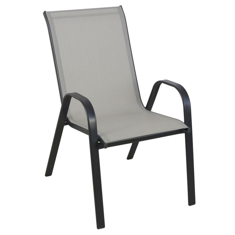 JUST HOME COLLECTION - Silla de Metal Apilable Sling Crudo