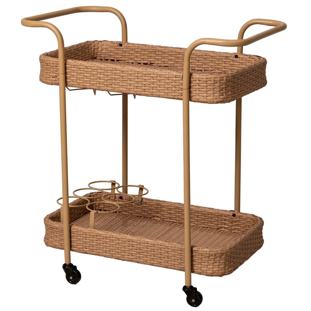 JUST HOME COLLECTION - Carrito de Terraza 2 Pisos