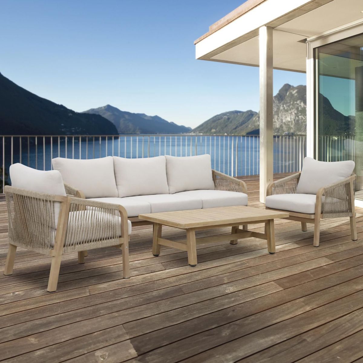 JUST HOME COLLECTION - Juego de Terraza Lucca para 5 Personas