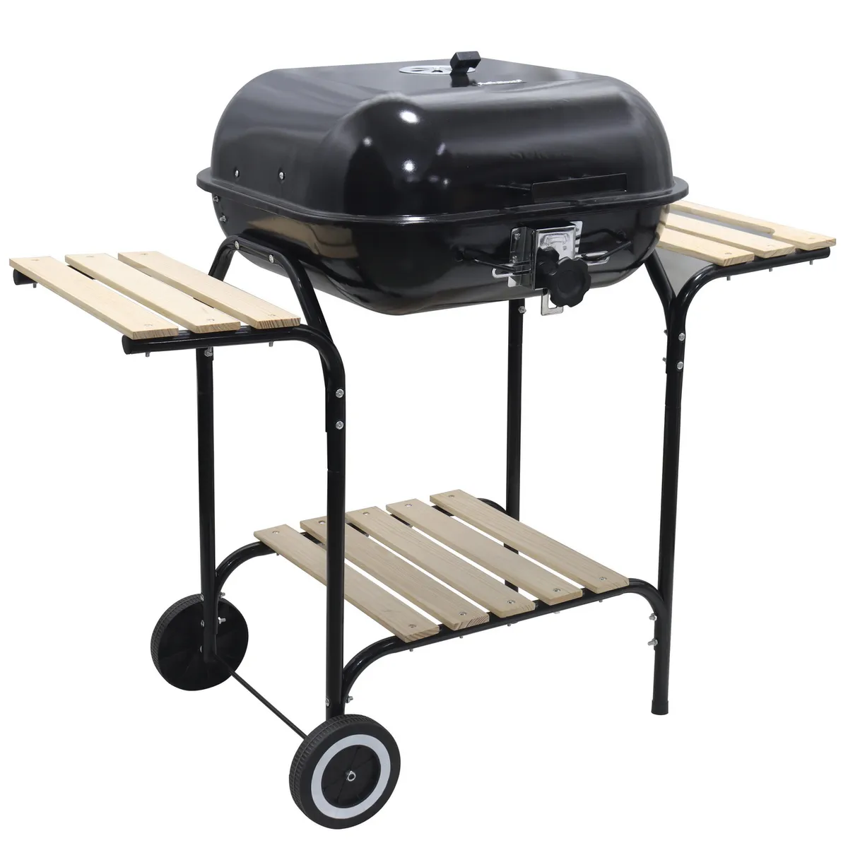 Parrilla a Carbón 62x104cm Negro Acero, marca MR BEEF - Foto 2