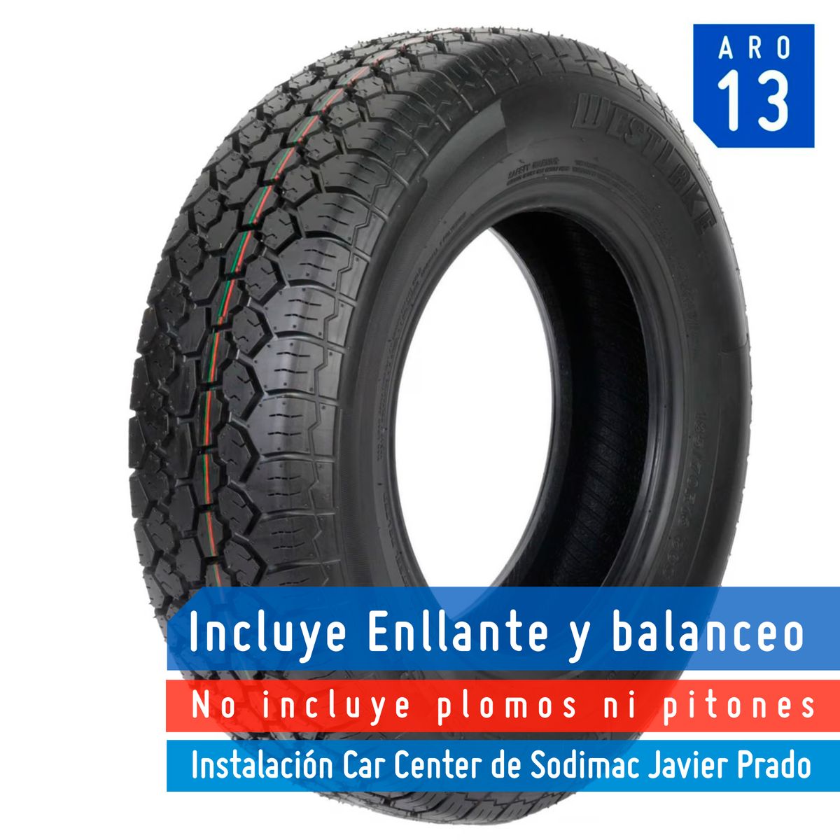 KARSON - Llanta Westlake 185 70R13PR