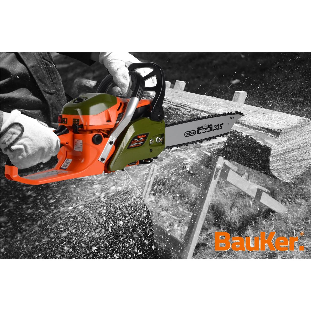 BAUKER - Motosierra Combustión 45cc