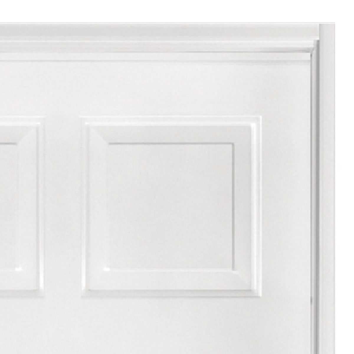 OBLAK - Kit Puerta de Acero Presta Plus 6 Paneles Blanca + Marco + Bisagra + Cerradura 80x200 Izquierda