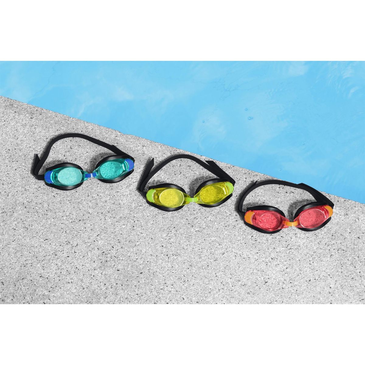 BESTWAY - Lentes de Natación Aqua Burst Colores Variados