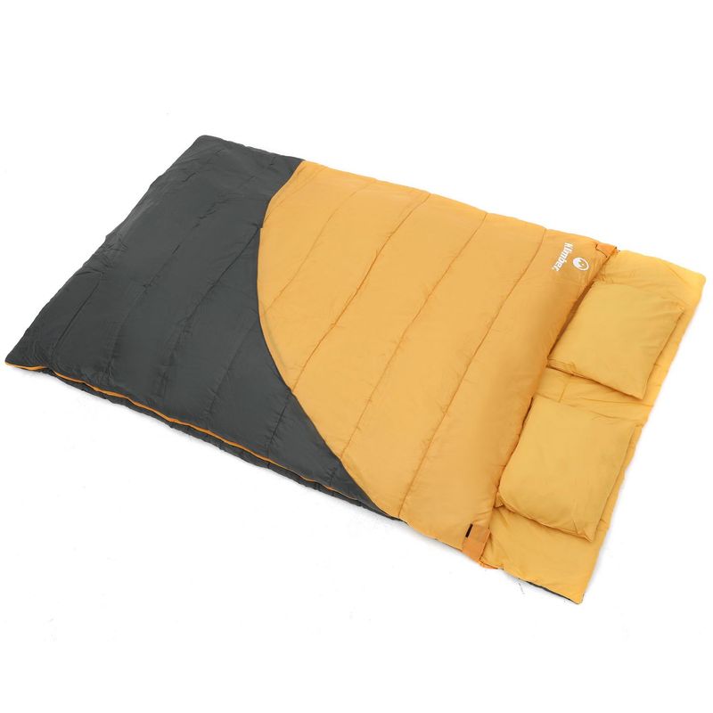 KLIMBER - Saco de Dormir Doble Naranja/Gris