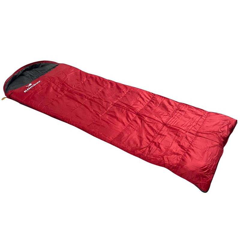 KLIMBER - Bolsa de Dormir con Gorro Momia Rojo/Gris
