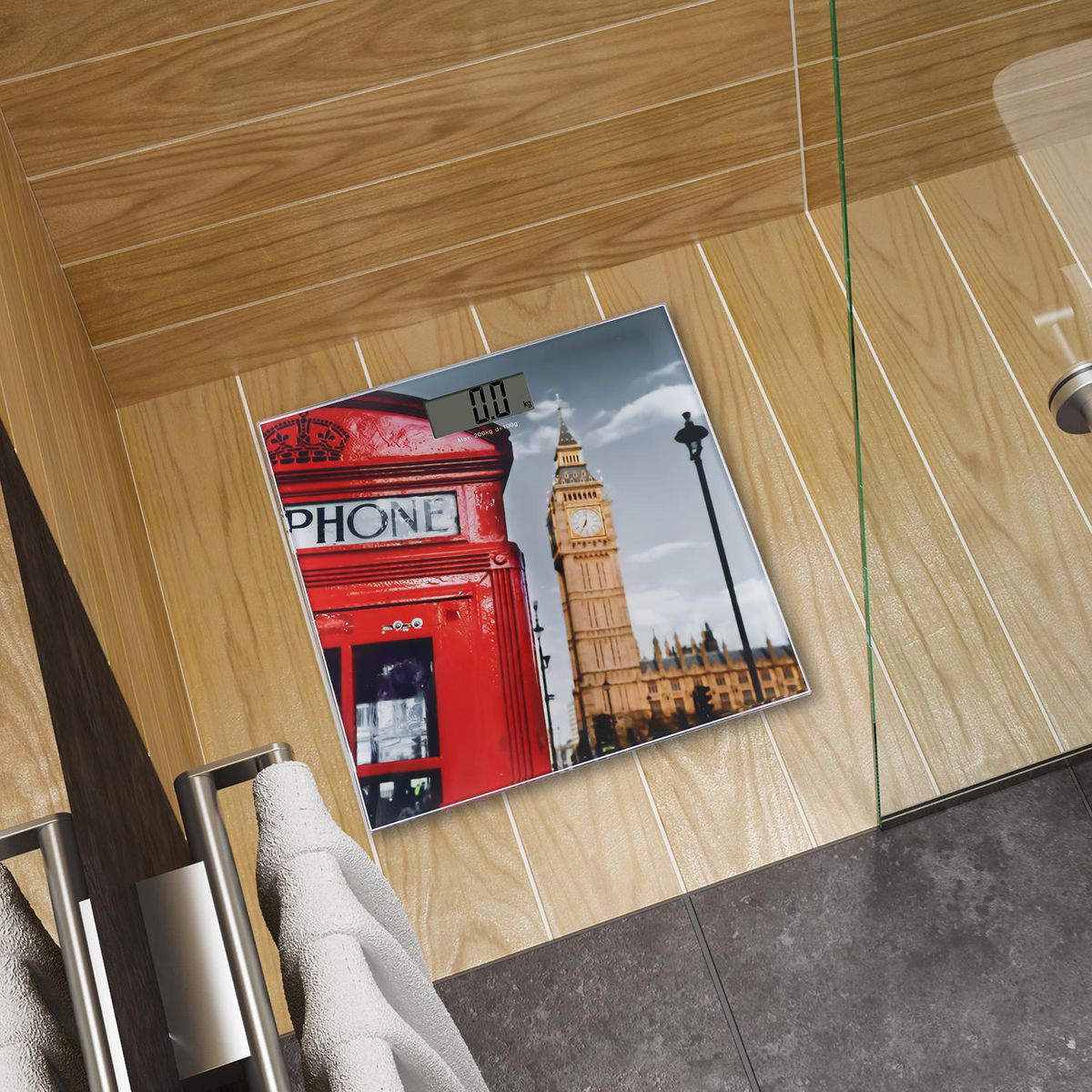 CASA BONITA - Balanza Digital Para Baño Diseño Cabina Uk