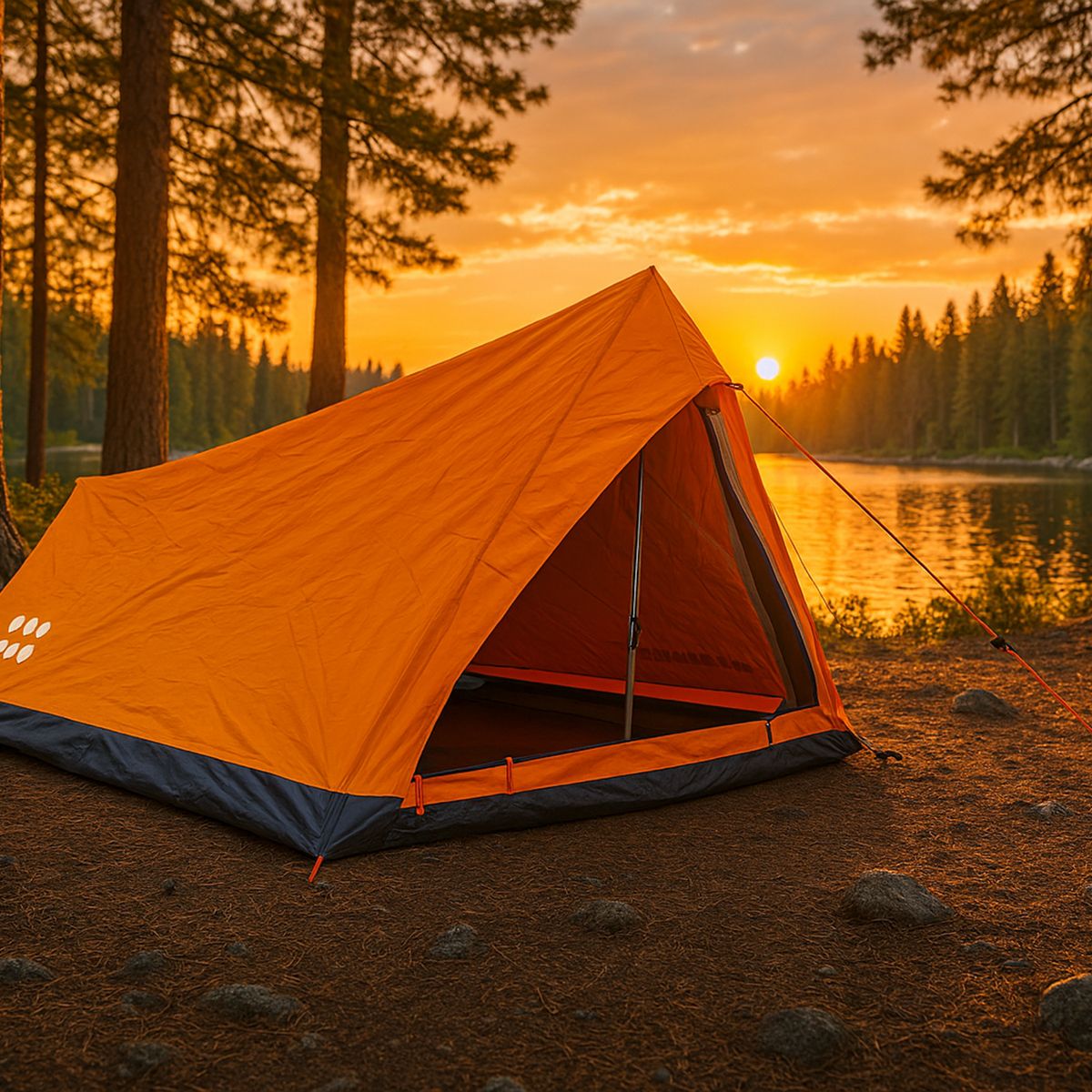 KLIMBER - Carpa Para 1 Personas Modelo Minilite Color Naranja