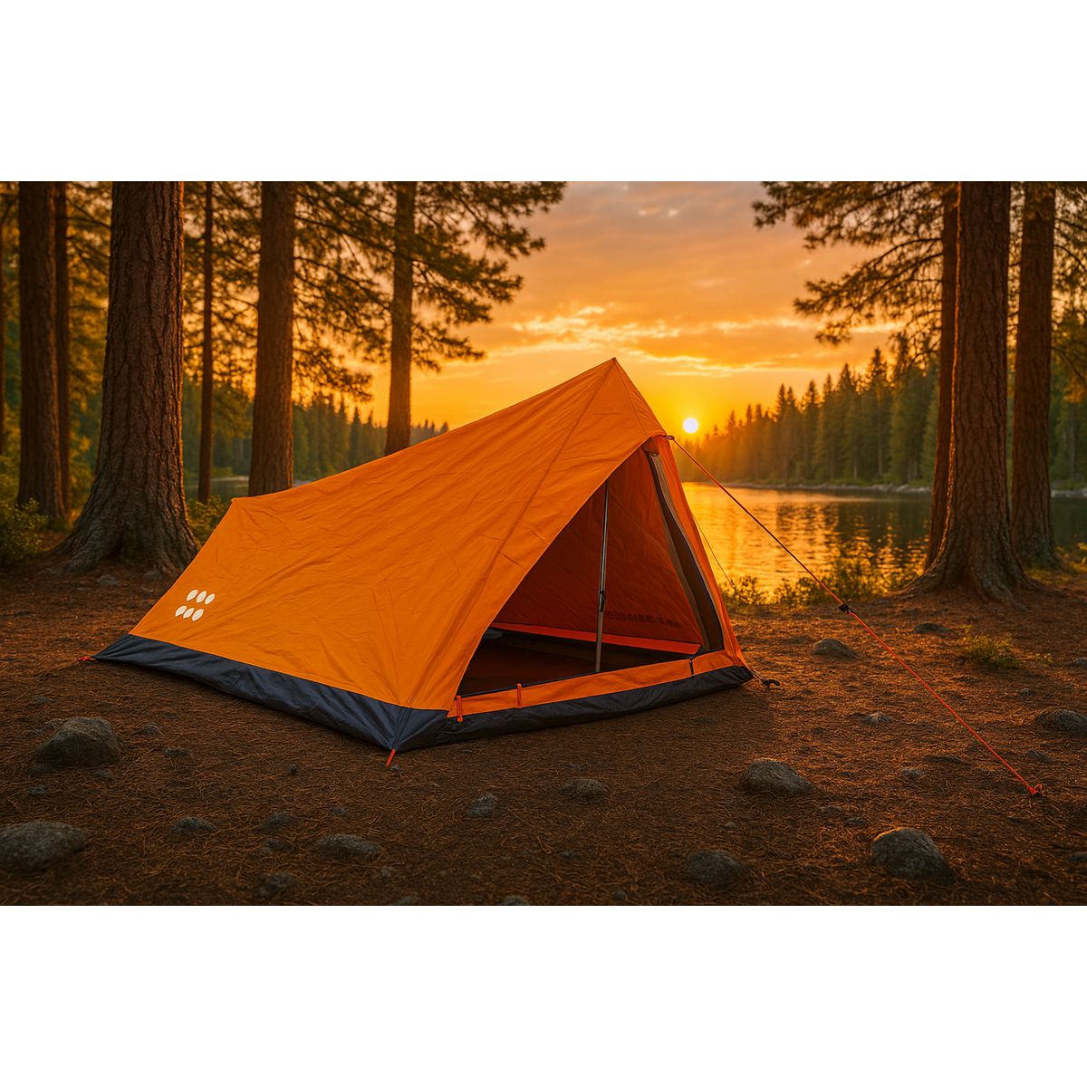 KLIMBER - Carpa Para 1 Personas Modelo Minilite Color Naranja