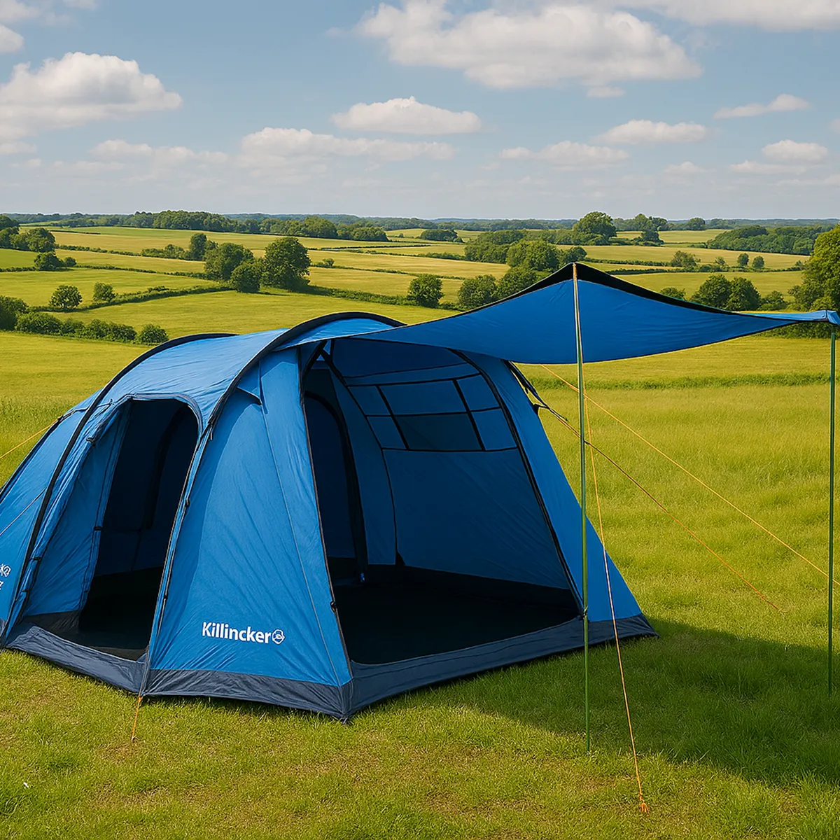 KLIMBER - Carpa Para 4 Personas Modelo Ushuaia Color Azul