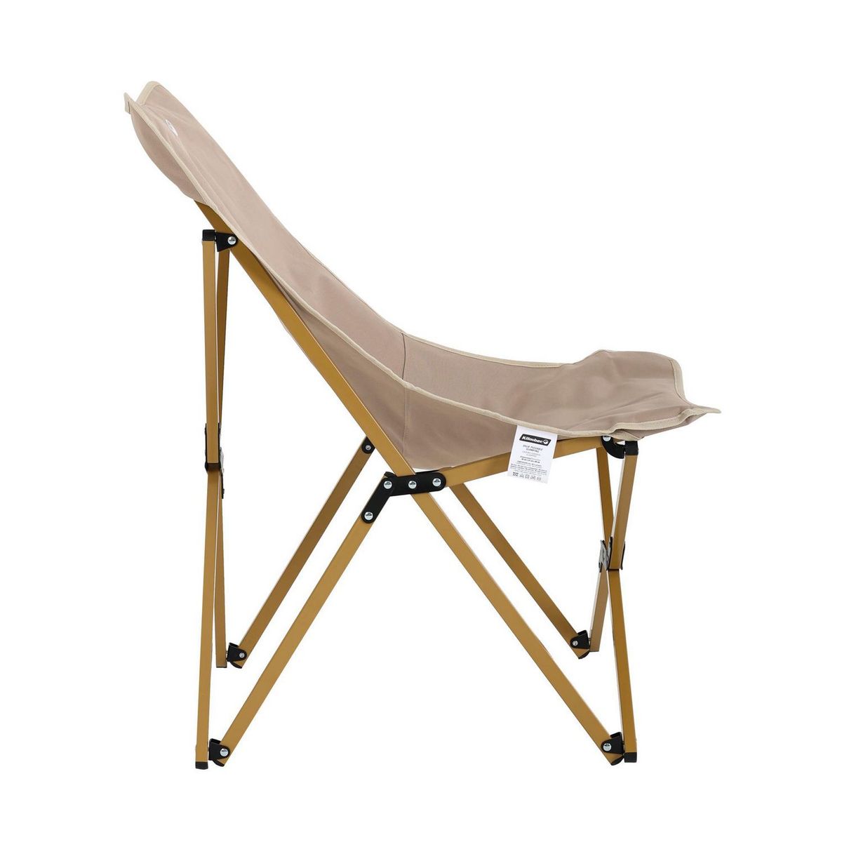 KLIMBER - Silla Plegable Taupe de Camping