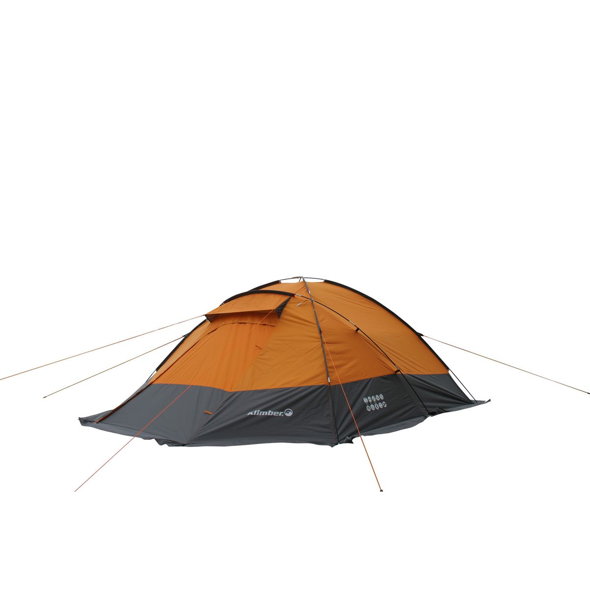KLIMBER - Carpa Para 6 Personas Modelo Rupanco Color Naranjo/Gris