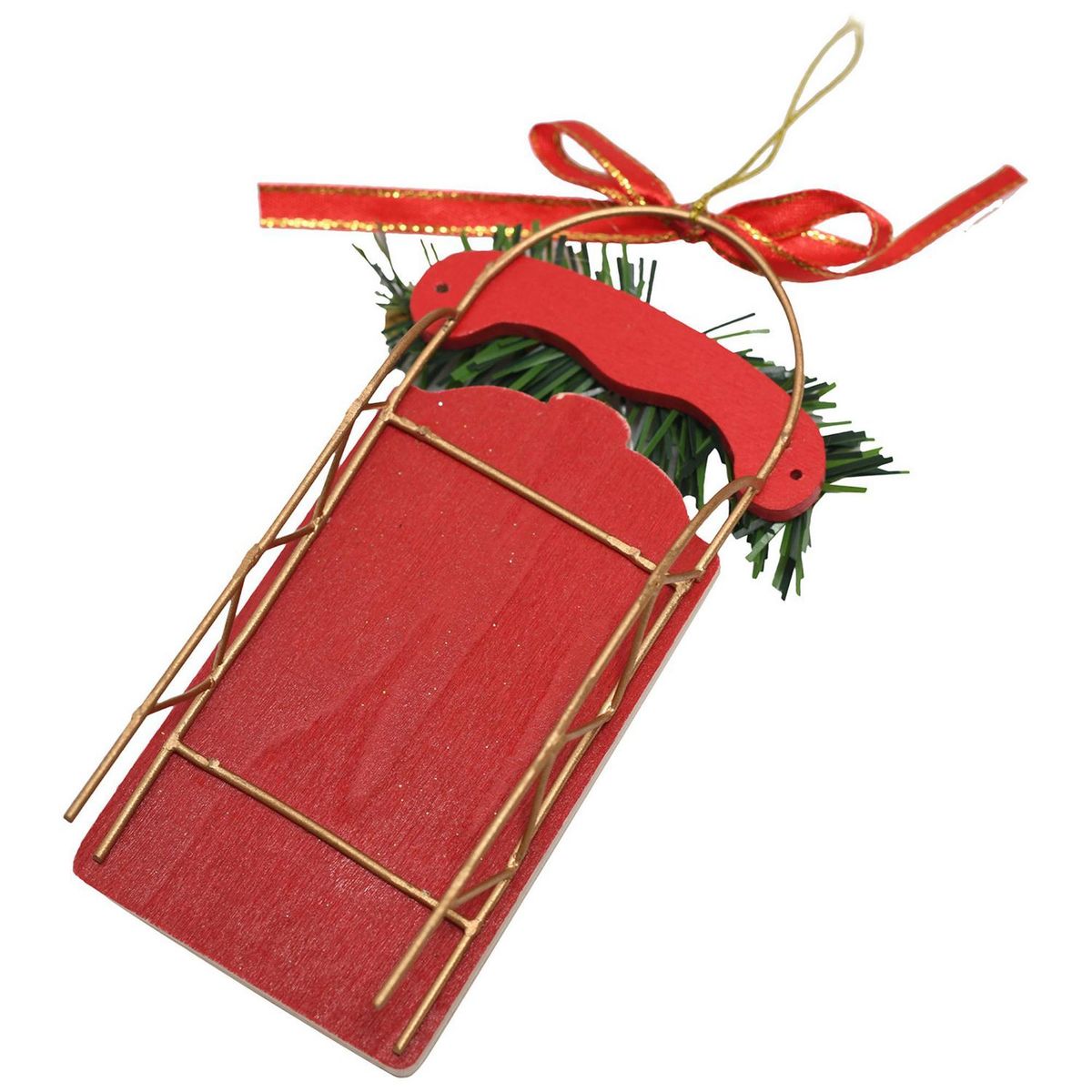 DEAR SANTA - Adorno Navidad Trineo Madera 14cm Noel