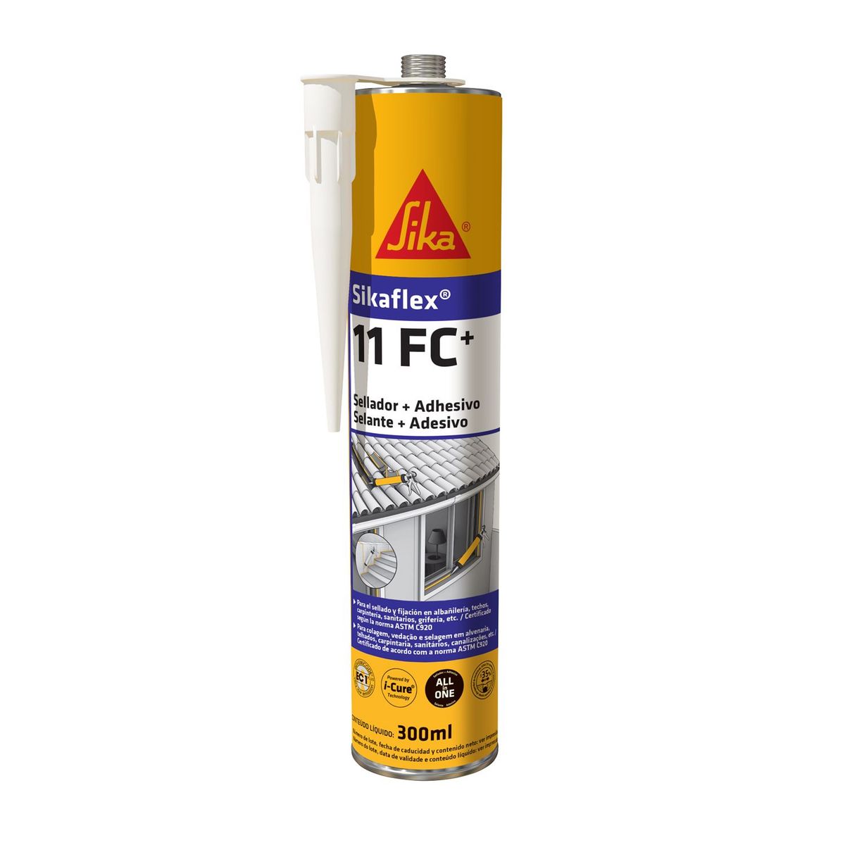 SIKA - Sellante y Adhesivo Para Juntas Sikaflex-11 Fc+ Blanco 300ml