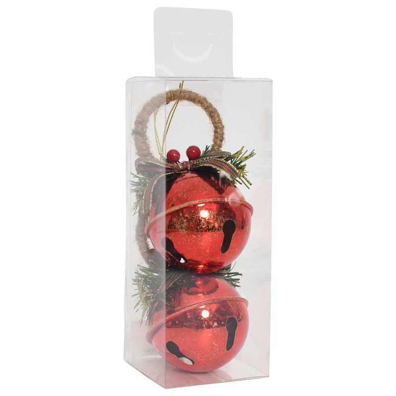 DEAR SANTA - Set Campana Navideña 2 Unidades 11 cm
