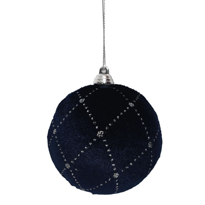 DEAR SANTA - Esfera Vulvet 8Cm Blue Magic