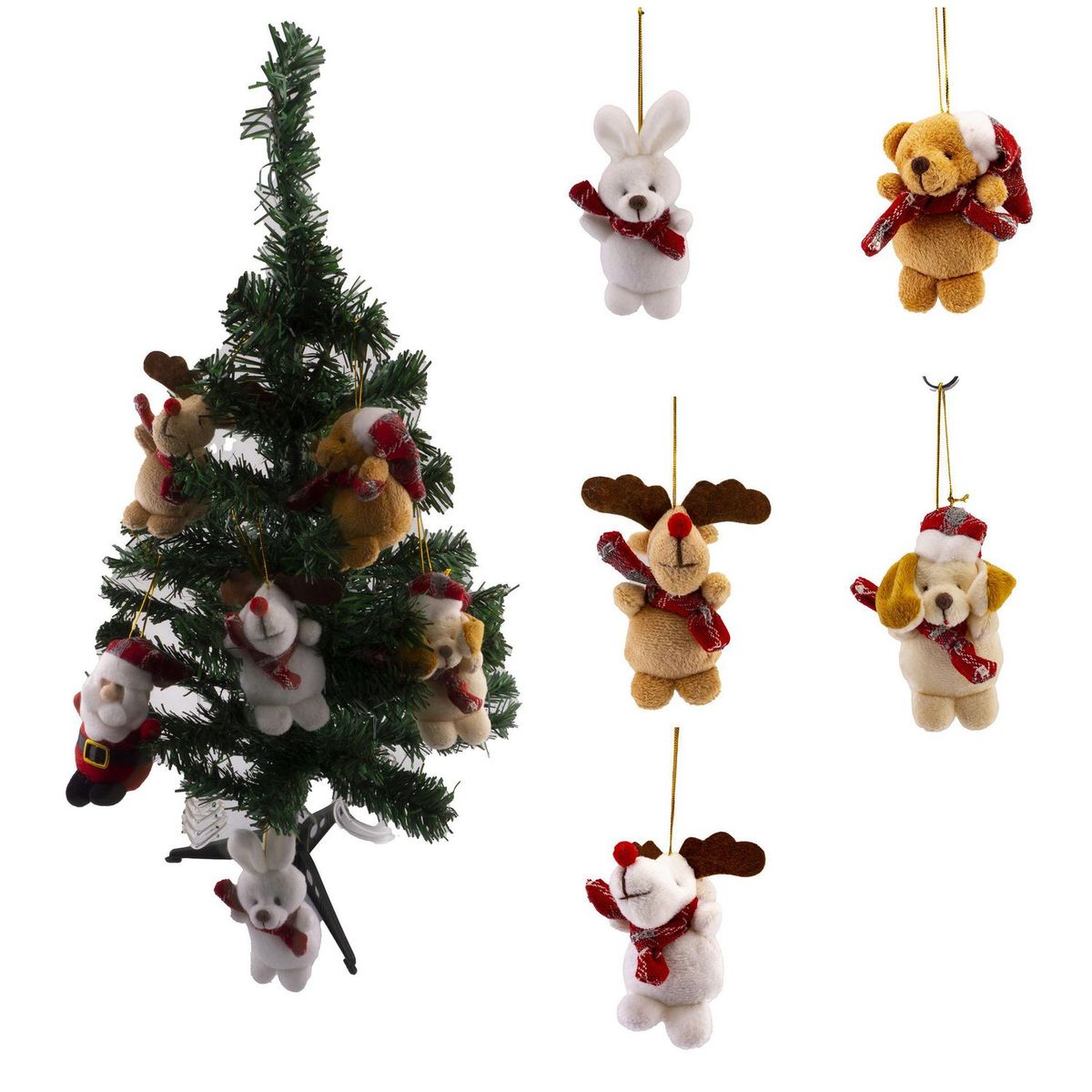 DEAR SANTA - Adorno de Árbol Animales Navidad