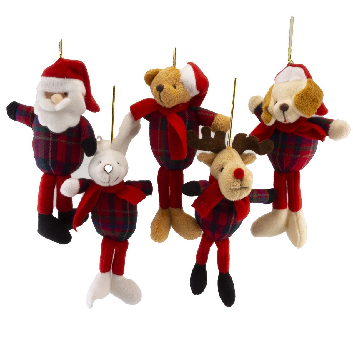 DEAR SANTA - Adorno de Árbol Animales Pierna Larga Navidad