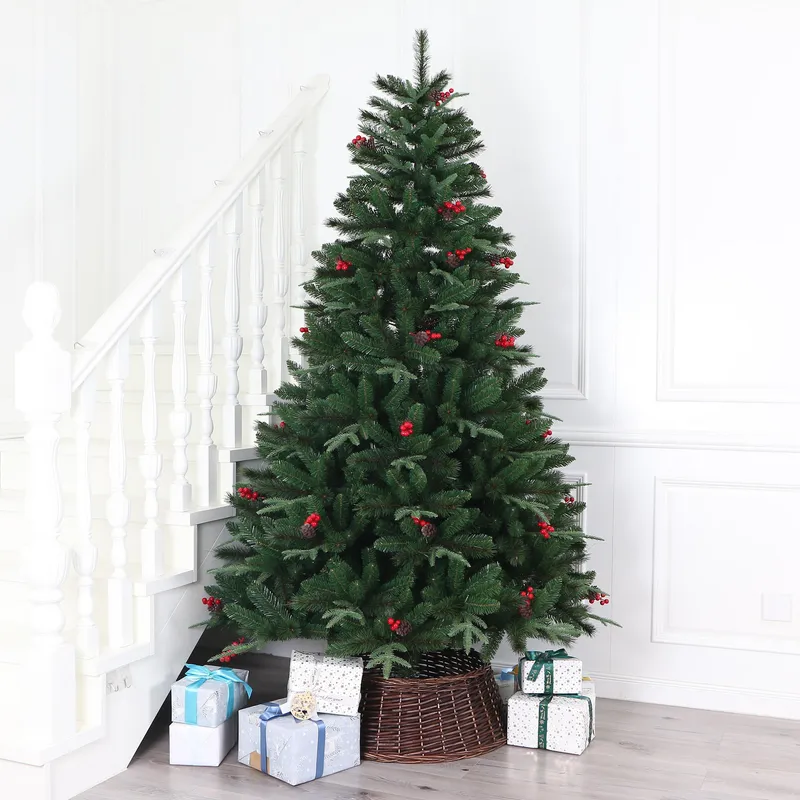 DEAR SANTA - Árbol de Navidad 210cm 1056 Ramas Berries Verde