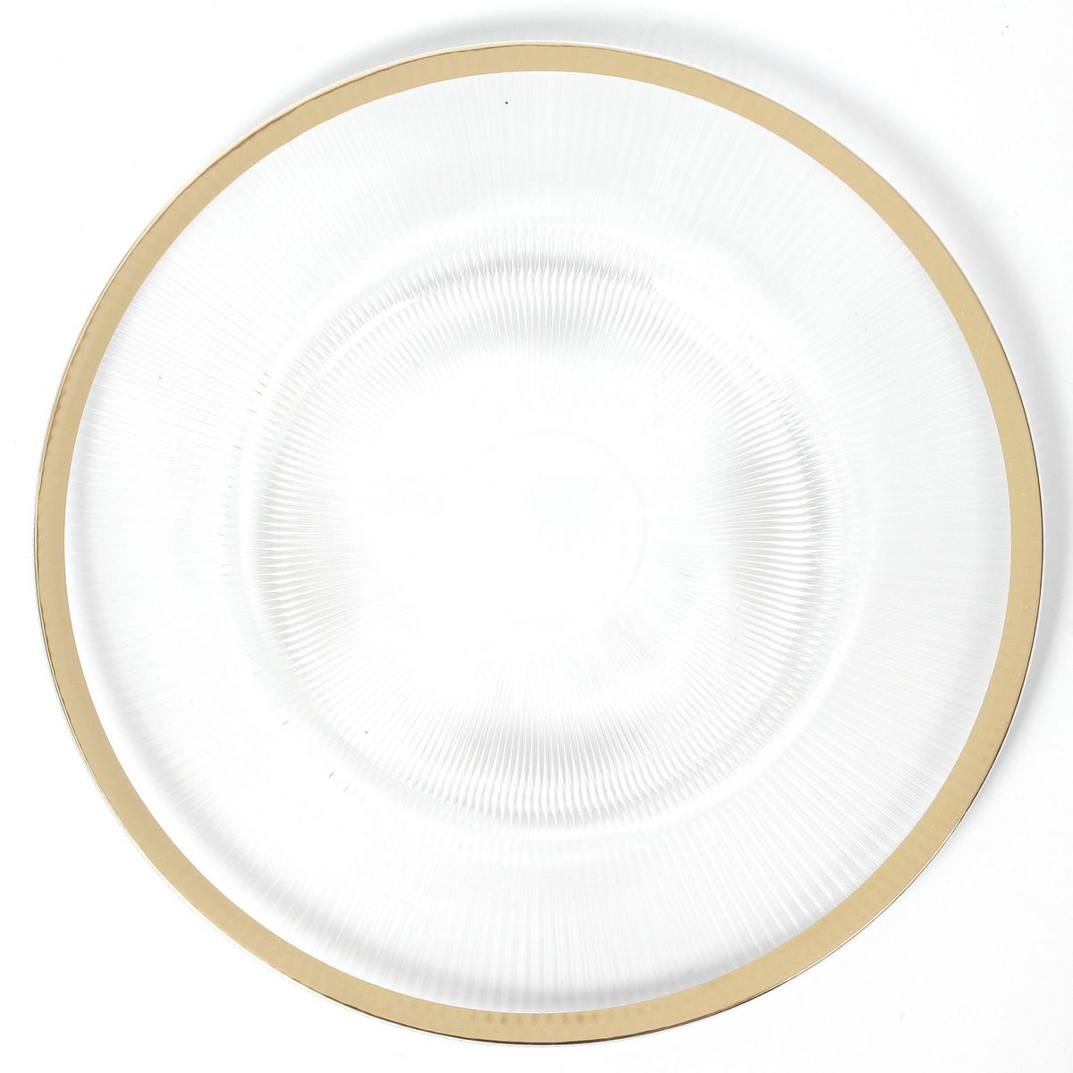 DEAR SANTA - Plato Navidad Plástico Dorado 32.5cm