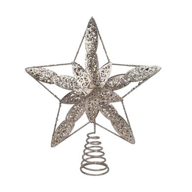 Tope de �rbol Estrella Dorado Navidad