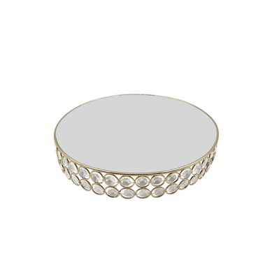 Adorno de Mesa Navidad Espejo Dorado 30cm