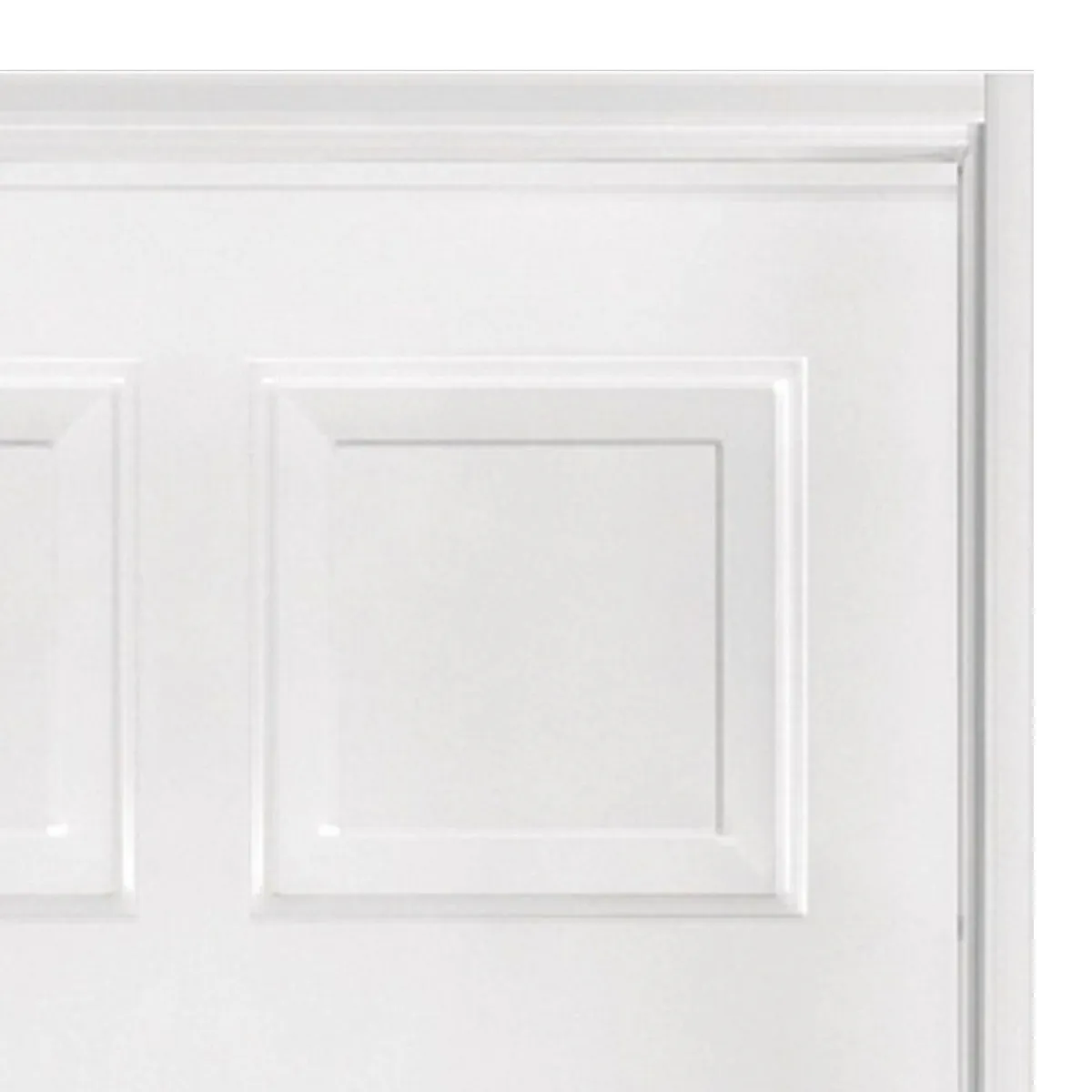 OBLAK - Kit Puerta de Acero Presta Plus 6 Paneles Blanca + Marco + Bisagra + Cerradura 90x200 Derecha