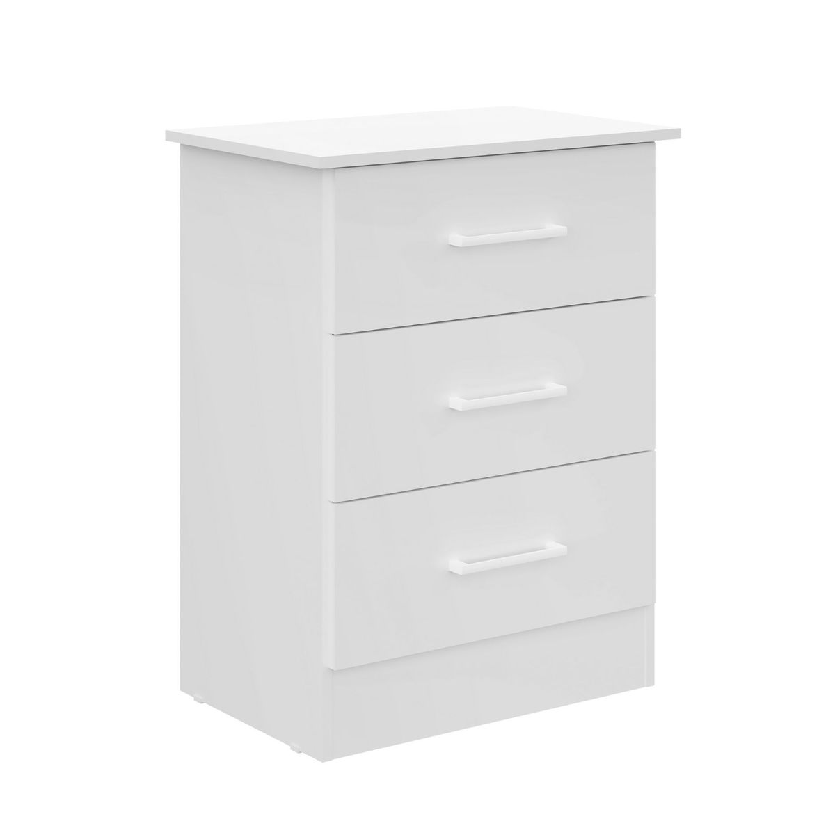 CASA BONITA - Cómoda 3 Cajones Blanco 60x39x78cm