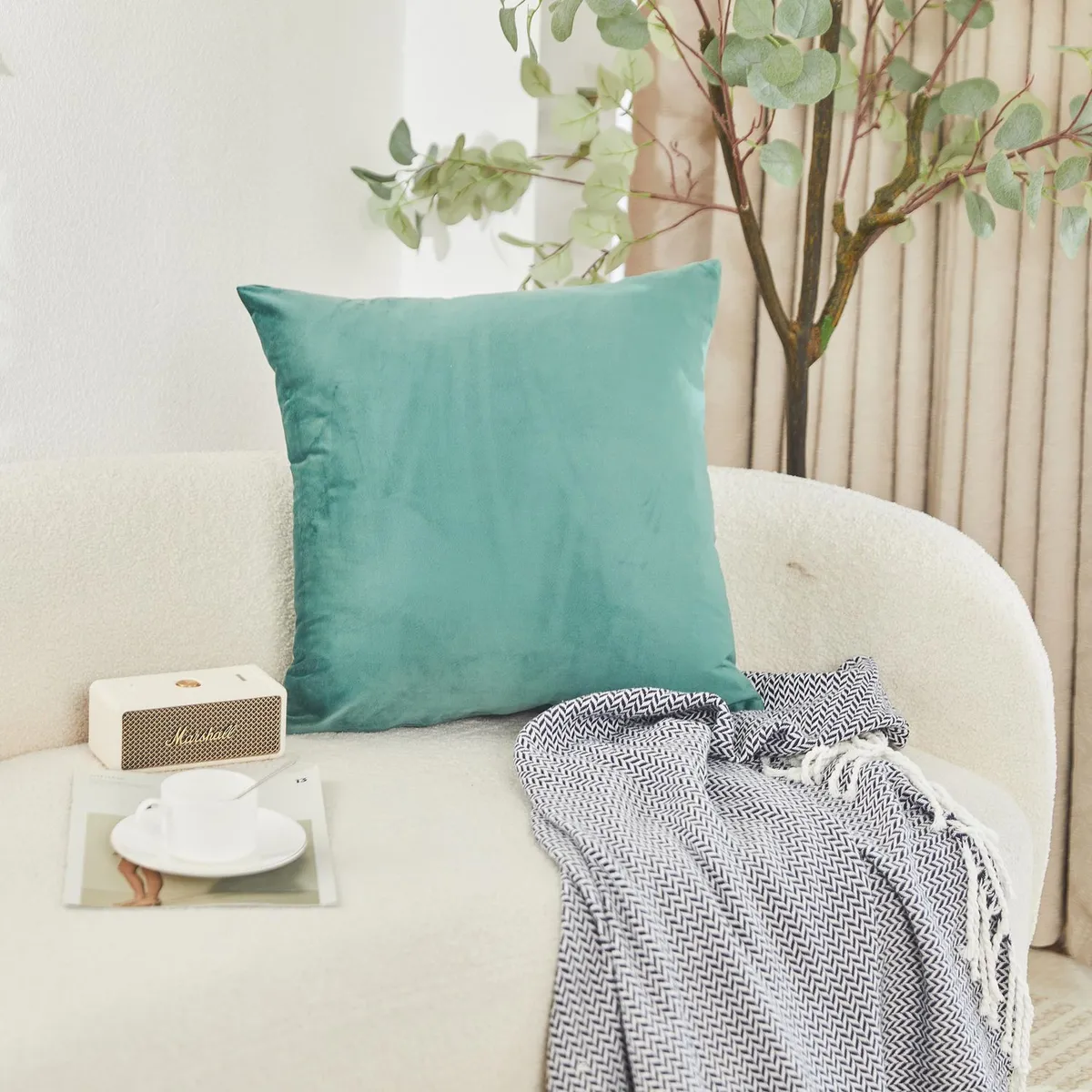 JUST HOME COLLECTION - Cojin Velvet 46x46 Verde