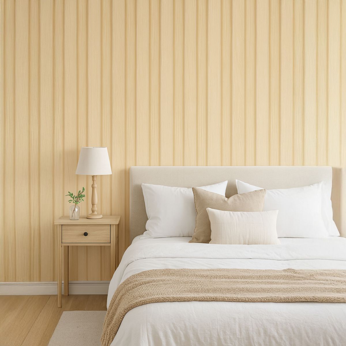 HOLZTEK - Wall Panel 3D Beige 240X12cm 0.28m2 - Venta por Unidad