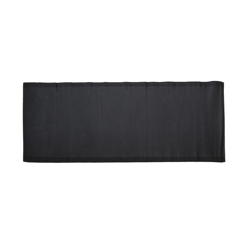 JUST HOME COLLECTION - Alfombra de Terraza Industrial Negro 230x80cm