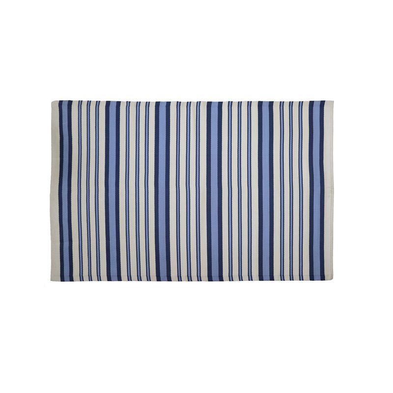 JUST HOME COLLECTION - Alfombra de Terraza Moderno Azul/Blanco 230x160cm