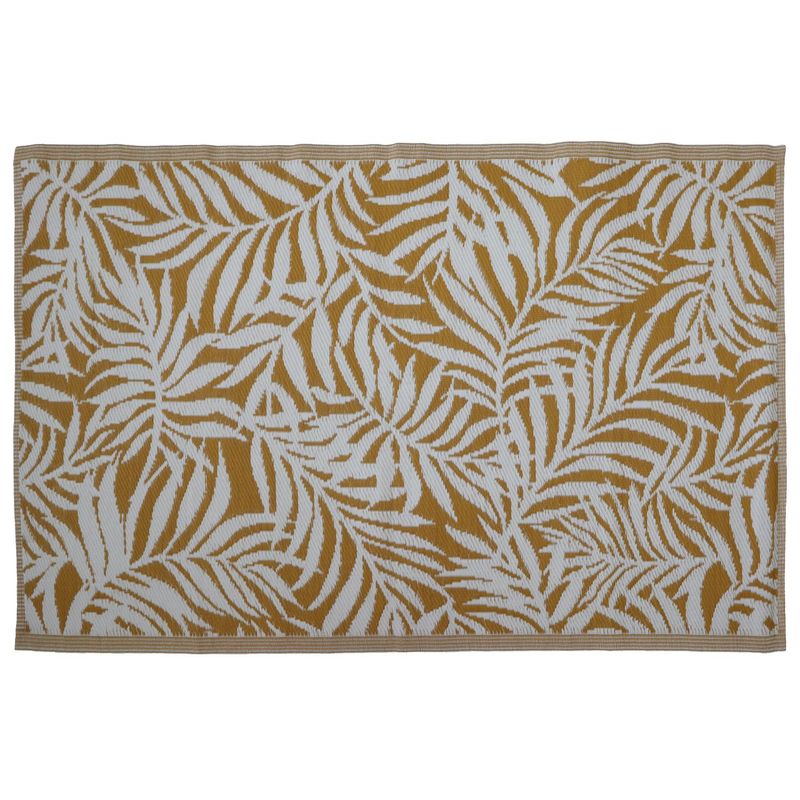 JUST HOME COLLECTION - Alfombra de Terraza Vintage Mostaza/Blanco 180x120cm