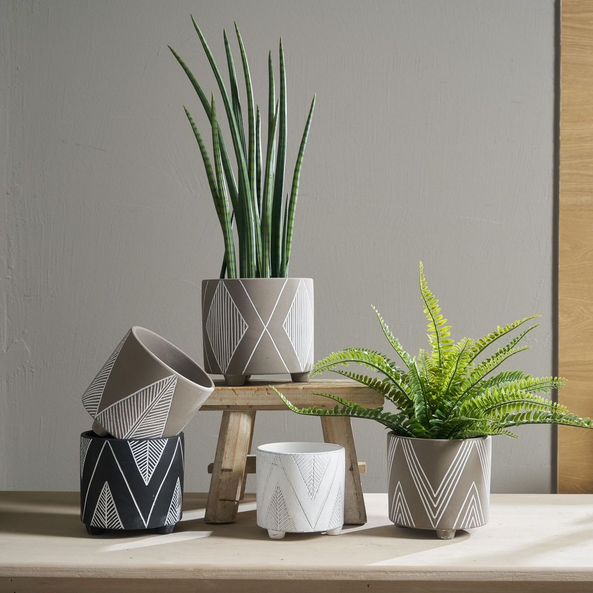 JUST HOME COLLECTION - Maceta Etnia 13cm Colores Surtidos