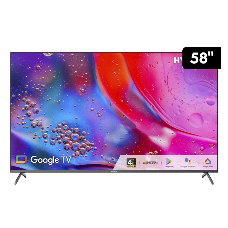 HYUNDAI - Televisor LED 58" 4K UHD Google TV HYLED5809G4