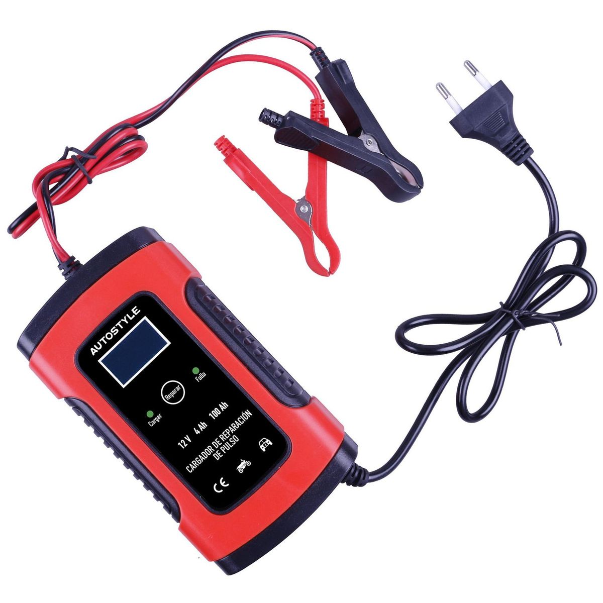 AUTOSTYLE - Cargador Batería Auto 12V 220V