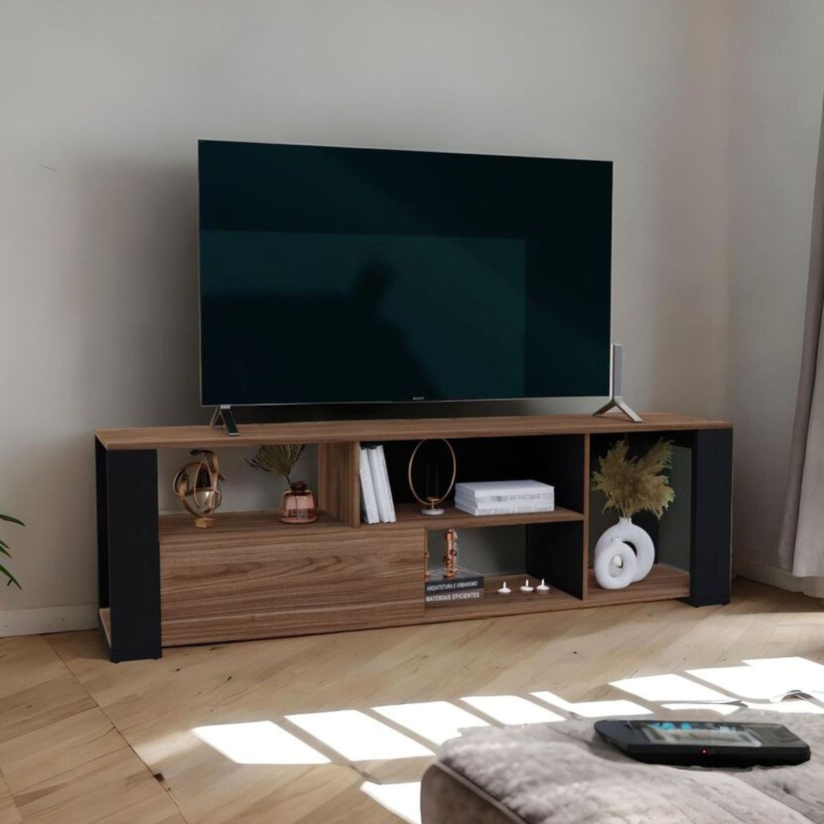 JUST HOME COLLECTION - Mesa de TV 65" Melamina Covalt
