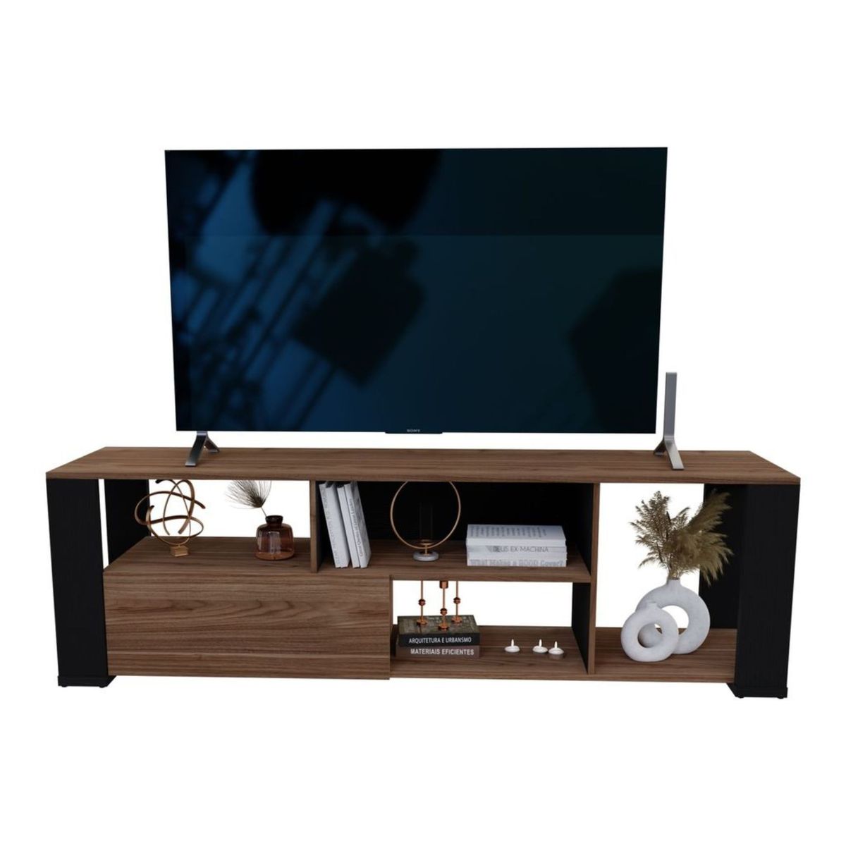 JUST HOME COLLECTION - Mesa de TV 65" Melamina Covalt