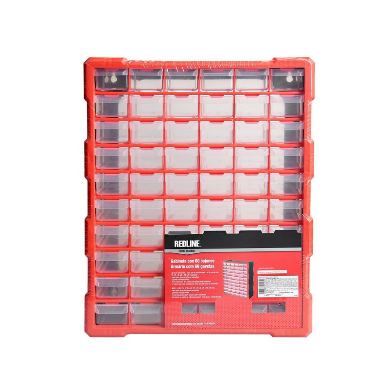 REDLINE - Organizador de Herramientas 60 Gavetas Redline