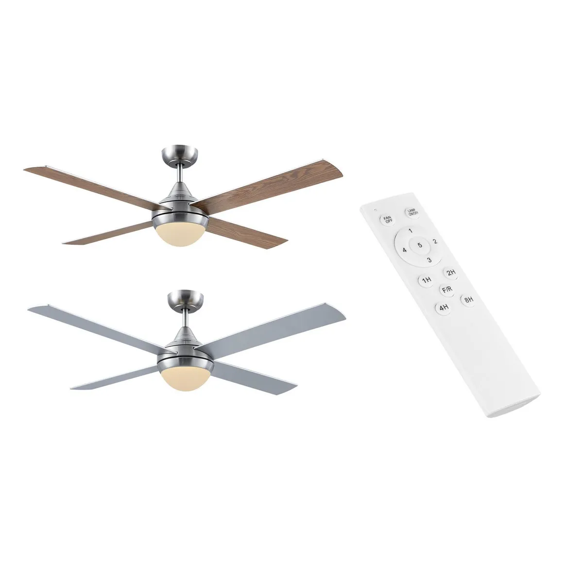 JUST HOME COLLECTION - Ventilador Techo Nickel 2L 4ASP Plateado