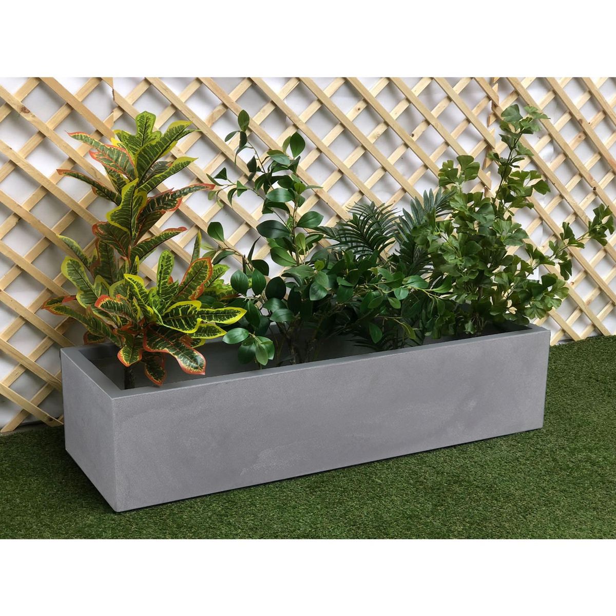 JUST HOME COLLECTION - Jardinera de Cemento 100x20cm