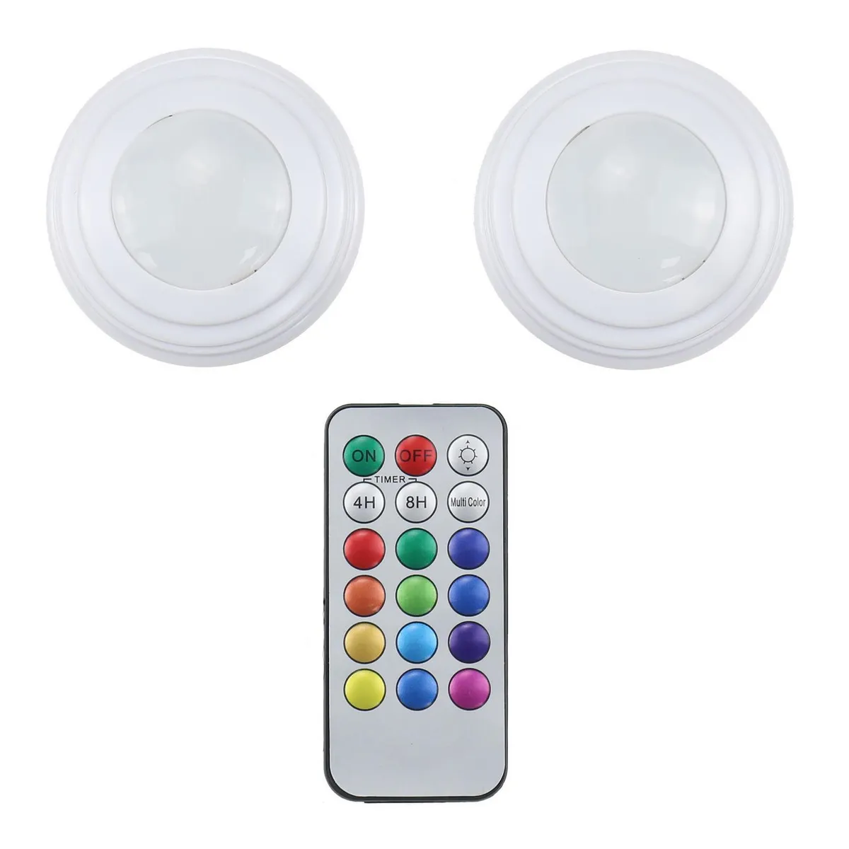 DAIRU - Pack 2 Luz Led con control 20lm
