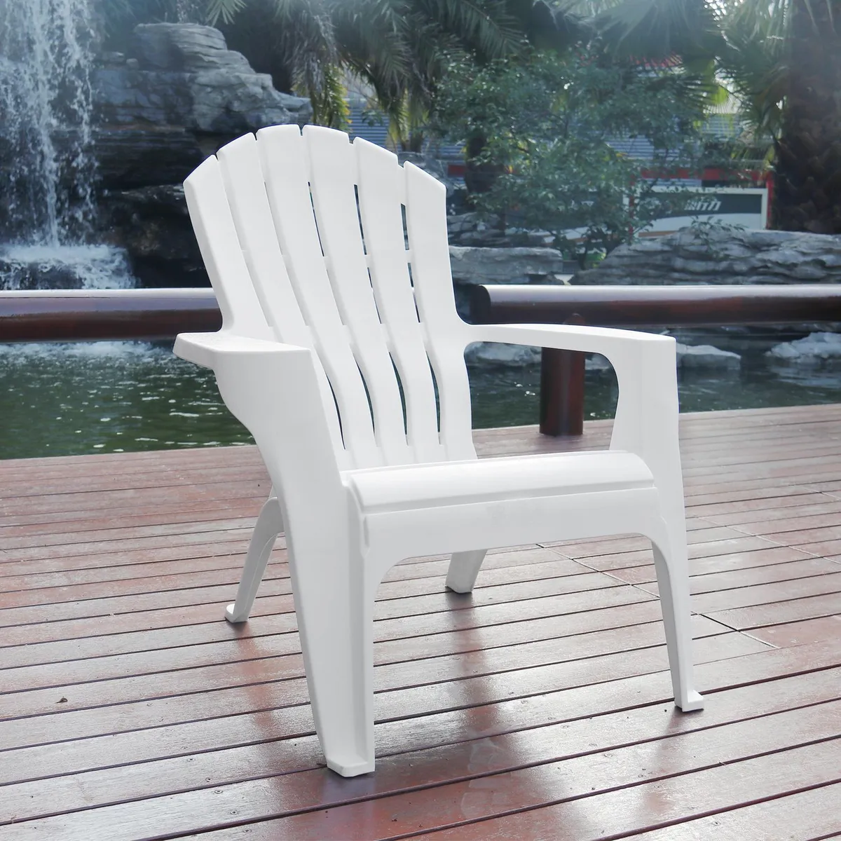 JUST HOME COLLECTION - Sillón de Resina Blanco