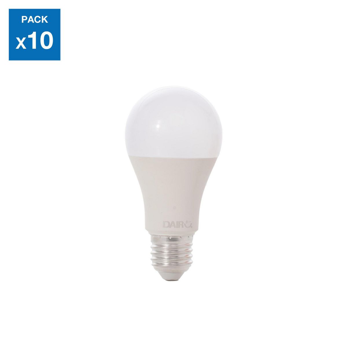 DAIRU - Pack de 10 Focos LED Luz Fría A60 11W E27